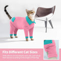 T'CHAQUE Sticky Hair Cat Clothes, Professional Recovery Suit for Cats, Anti-Shedding Shirt Outfit, Soft Pajamas for Kitt