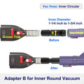 Dog Brush Vacuum Attachment with 1"-1.75" Universal Adapters for Vacuum Cleaners, Pet Hair Shedding Grooming Tool Kit wi