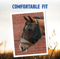 Opti-Force Horse Fly Mask with UV Protection, Standard, No Ears