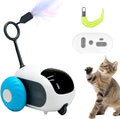 Remote Control Mouse Cat Toy, Smart Interactive Moving Cat Toy Car with Obstacle Avoid, USB Rechargeable Electric Kitten