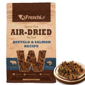 A Freschi srl Air-Dried Dog Food – Real Buffalo & Salmon Recipe - All Natural, High Protein, Grain Free, Limited Ingredient w/W-Shaped Pieces (2.2 lb)
