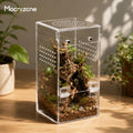 Jumping Spider Enclosure,Clear Acrylic,Pre-Assembled,3x3x5.9inch