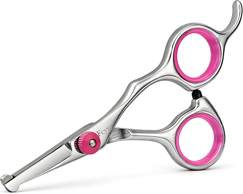 Dog Grooming Scissors, 4.5 Inch Round Tip Pet Scissors for Dogs & Cats Pink