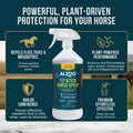 ALZOO Plant Based Fly and Tick Horse Spray, Helps Repel Mosquitoes, Horseflies & Ticks, Plant-Based Active Ingredients, 