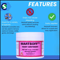 Creative Science WARTSOFF WART Dog and Horse Ointment, 4-OZ JAR