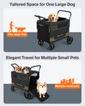 Heavy Duty Pet Stroller for Medium & Large Dogs with Ramp