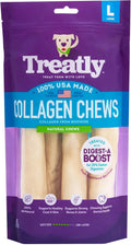 Treatly USA Collagen Rolls 9-10" Dog Chew Treats - Natural Flavor, 4 Count/1 Pack