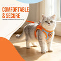 Escape Proof Cat Harness and Leash Set, Step-in Adjustable Cat Harness for Walking, Comfortable Soft Lightweight for Kit