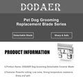 Dog Grooming Ceramic Blades Set,Compatible with Andis,Oster A5,Wahl KM10