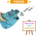 Andiker Dog Squeaky Toy, Dots Latex Dog Chew Toys with a Oinks Sound Squeaker Grunting Pig Dog Toy Durable Self Play 8" 