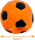CHIWAVA 3PCS 2.7'' Squeak Latex Dog Toy Football Chew Fetch Throw Ball for Medium Dogs Interactive Play