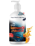 Medsmehappy Wild Alaskan Omega 3 Salmon Oil for Dogs - Fish Oil for Dogs Natural Liquid - Must-Have Cat & Dog Essentials for Health - Cat and Dog Supplies Supports Skin & Coat - 8 Fl. Oz