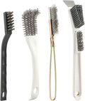 Bird Cage Cleaning Brush Kit, Bird Poop Remover Cleaning Tools Accessories for Small,Medium,Large,Tall, 4-Piece Multi Fu