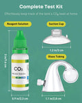 Pawfly Glass CO2 Drop Checker for Aquarium CO2 Indicator for Planted Fish Tank CO2 Monitor Kit with Solution & Suction C