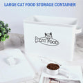 Vumdua Large Dog and Cat Food Storage Container, Farmhouse Pet Food Storage Containers with Lid and Dry Food Scoop, Dura