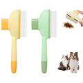 2Pack Pet Grooming Comb Set Shedding (Yellow) + Flea Comb (Green) – Removes Loose Hair, Fleas & Dirt for Dogs & Cats