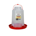 Durvet, 8L Poultry Drinker with Fill Cap, Large Poultry Waterer for Chickens, Ducks, Turkey, Quail, and More