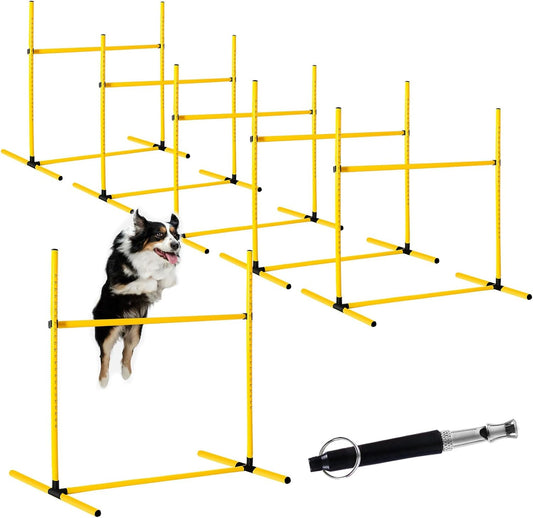 Halloscume 6 Pcs Dog Agility Training Jumps Hurdles