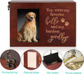 DGDCDV Pet Memorial Urns for Dogs or Cats Ashes with Photo Frame