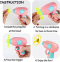 15 Pieces Cat Fetch Toy with Colorful Flying Propellers Set, Cat Playing Tracking Interactive Toys for Kitten Chasing Tr