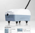 HITOP 2W Single Outlet Aquarium Air Pump, 25GPH Fish Tank Aerator with Accessories, Quiet Oxygen Pump for Small Tank up 