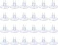 AQUANEAT Aquarium Suction Cups, for Fish Tank Airline Tubing, with Clips 3/16" air Hose Holder, 24pcs (Clear)
