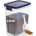 EIwichen Dog and Cat Food Storage Container with Scoop - 5-10 Lbs Pet Food Container with Airtight Lid, Dry Food Bin BPA Free, Kibble Container, for Pet, Cat, Dog, Bird Seed, e