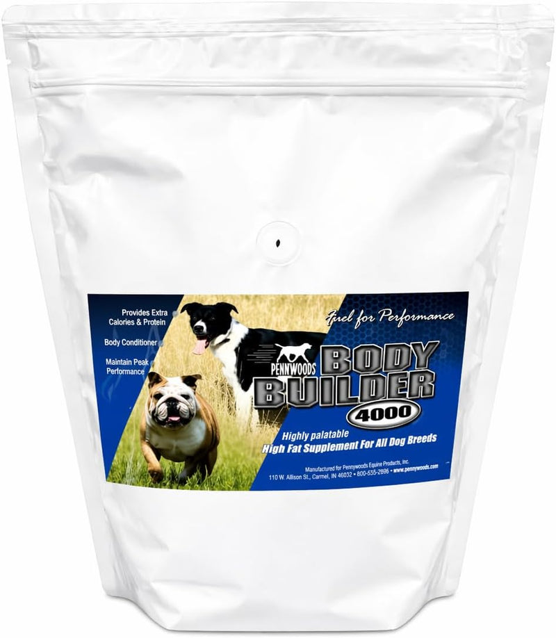 Pennwoods Body Builder 4000 Dog Weight Gainer Powder 40% Fat 26% Protein