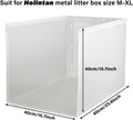 Holintan Litter Box Shield, 23.6"x15.7"x15.7"(Height) XL Litter Box Splash Guard Without Leakage, High Sided Cat Litterbox Pee Shields Easy Clean for Pet Cat/Kitty/Kitten(Without Pan)