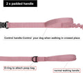 ICEFANG Tactical Dog Leash with Quick-Release Metal Clasp,Bungee-Dog Lead