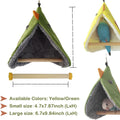 Bird Snuggle Tent - Hanging Sleeping Hut with Perches for Small Birds Parrot Parakeet Cockatiel Conure Budgie Finch Quak