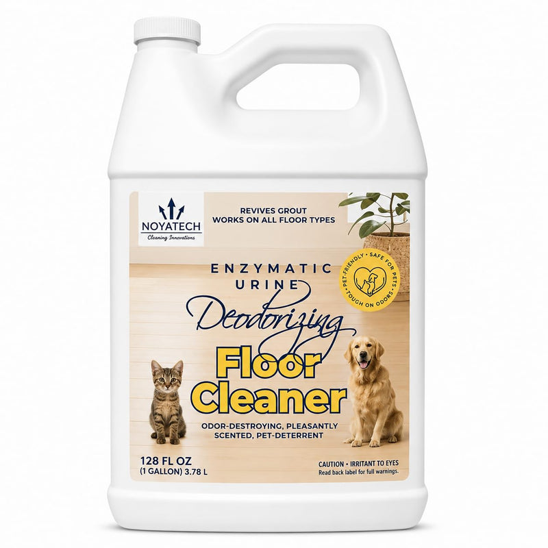 NOYATECH Pet Floor Cleaner – Enzyme-Powered Degreaser for Urine, Odor & Grime | Safe for Tile, Vinyl, Grout & Hardwood | Residue-Free & Pet Safe