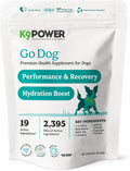 K9Power Go Dog – Hydration & Electrolyte Supplement for Dogs – Boost Stamina, Recovery, Muscle Function & Energy – Beta-Alanine, Creatine, BCAAs, Agave, Green T