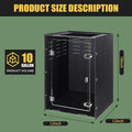 12x12x18 PVC Reptile Enclosure, Front Opening Tank for Reptiles