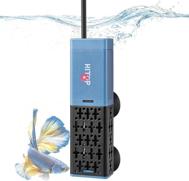 HITOP 25W Preset 78°F Aquarium Heater, Small Submersible Fish Tank Heater