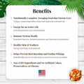 LAFEBER'S Tropical Fruit Nutri-Berries Pet Bird Food, Made with Non-GMO and Human-Grade Ingredients, for Parrots (10 oz 