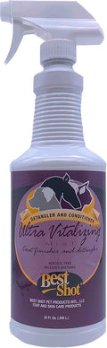 Best Shot Ultra-Vitalizing Mist Detangler and Conditioner with Pet Coat Release Technology, Moisturizing Conditioner for