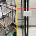 UtySty 50 Pack Wire Cage Clips Cat Cage Door Latch Buckle Lock Snap on Detachable Connector Clamp for DIY Assembly Kitten Puppy Chicken Quail Pigeon Dog Rabbit Cages Gate Yard