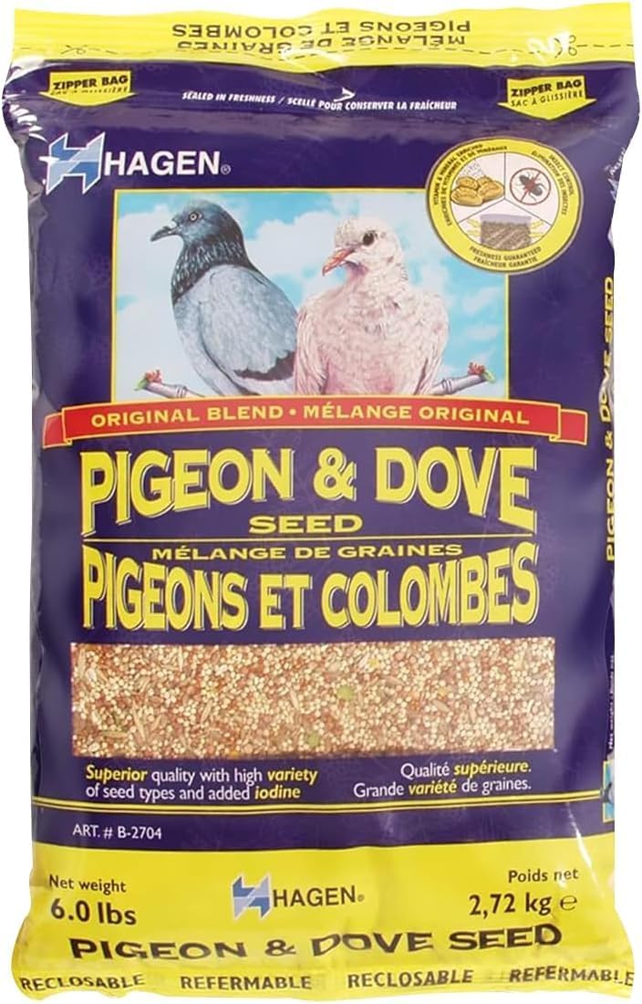 Hagen Pigeon & Dove Seed Mix, Original Formula Bird Food, 6 lb Bag