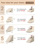 Aodisman Dog Stairs for Small Dogs,3 Step Dog Ramp for Couch and Bed,Pet Stairs with Non-Slip Bottom for Old Cats,Indoor Pet Steps,Comfort,Durable,15.4" H,Blue