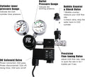 FZONE Aquarium CO2 Regulator for CGA320 Side Open CO2 Cylinder