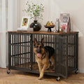 Boldbone 38 inch Dog Crate Furniture, Heavy Duty Dog Kennel Indoor for Large Dogs, Escape-Proof and Chew-Proof Wooden Dog Cage for high Anxiety Dog, Decorate House as TV Stand, End Table