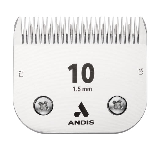 Andis 64315 ceramicEDGE Detachable Blade Size 10 – Carbon Steel Pet Clipper Blade, Cooler Running, Professional Grooming Performance