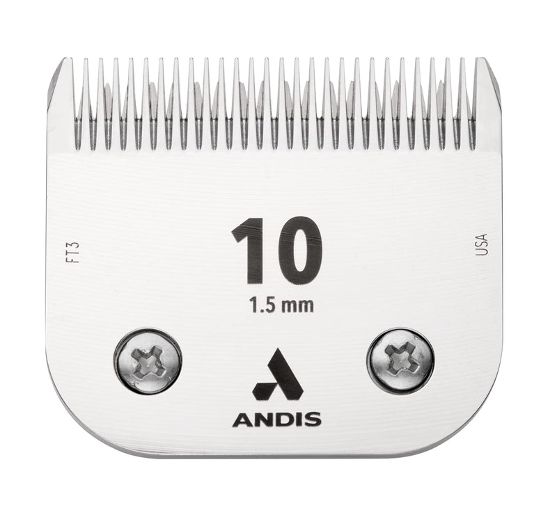 Andis 64315 ceramicEDGE Detachable Blade Size 10 – Carbon Steel Pet Clipper Blade, Cooler Running, Professional Grooming Performance
