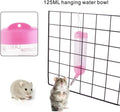 Guardians Hamster Water Bottle, Little Pet Automatic Drinking Bottle with Food Container Base Hut Hanging Water Feeding 