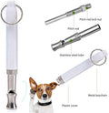 Dog Whistle – Adjustable Ultrasonic Silent Whistles for Bark Control & Recall Training (White)