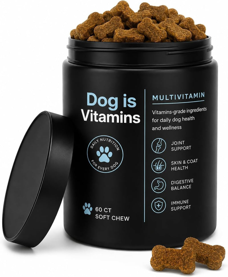 Dog Multivitamin for Itch Relief, Dog Allergy Support Chews is Human with Folic Acid, Joint, Skin &Coat, Digestive & Imm