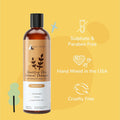 kin+kind Sensitive Skin Natural Dog and Cat Shampoo - Gentle Oatmeal Clean - Fragrance Free - 12 fl oz