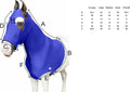 Majestic Ally Stretch Spandex Horse Hood with Zipper for Horses - 100% Heavy Spandex Pet Apparel