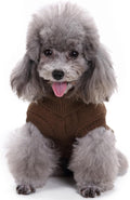 Knitted Small Dog Sweater, Turtleneck Pullover Warm Winter Puppy Clothes